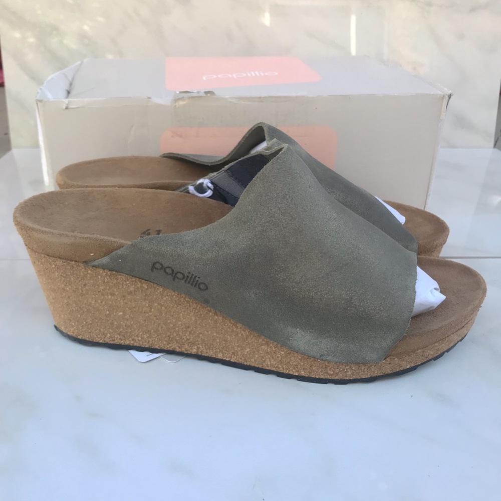 $160 Birkenstock Women's Papillio, Namica Slide - Narrow Width Gold 41 , 10-10.5 - Picture 5 of 6